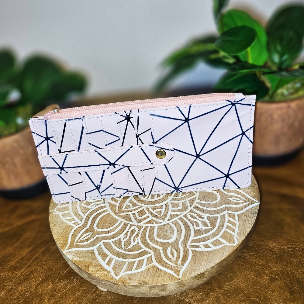 Pink Zippered Card Holder